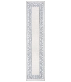 Safavieh Bermuda BMU815 Ivory / Light Blue 2' X 8' Runner Area Rug