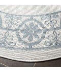 Safavieh Bermuda BMU815 Ivory / Light Blue 2' X 8' Runner Area Rug