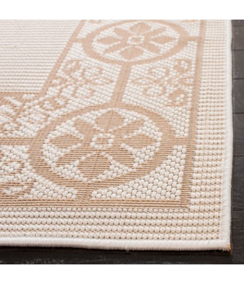 Safavieh Bermuda BMU815 Ivory / Beige 2' X 8' Runner Area Rug