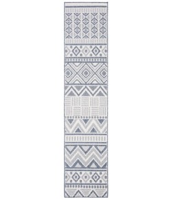 Safavieh Bermuda BMU818 Cream / Navy 2' X 10' Runner Area Rug