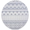 Safavieh Bermuda BMU818 Cream / Navy 5'-3" X 5'-3" Round Area Rug