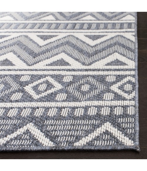 Safavieh Bermuda BMU818 Navy / Creme 2' X 8' Runner Area Rug