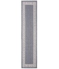 Safavieh Bermuda BMU820 Dark Blue / Ivory 2' X 8' Runner Area Rug