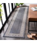Safavieh Bermuda BMU820 Dark Blue / Ivory 8' X 8' Round Area Rug