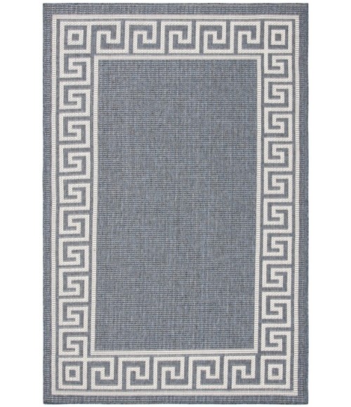 Safavieh Bermuda BMU820 Dark Blue / Ivory 6'-7" X 6'-7" Square Area Rug