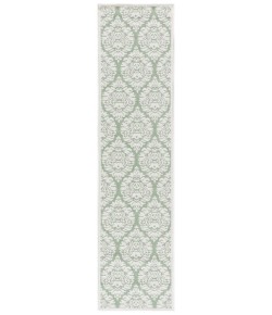Safavieh Bermuda BMU821 Ivory / Green 2' X 8' Runner Area Rug