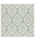 Safavieh Bermuda BMU821 Ivory / Green 6'-7" X 6'-7" Square Area Rug