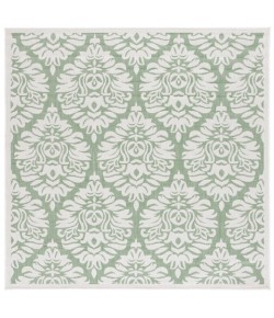 Safavieh Bermuda BMU821 Ivory / Green 6'-7" X 6'-7" Square Area Rug