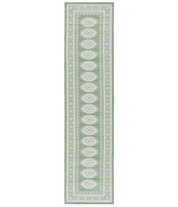 Safavieh Bermuda BMU827 Green / Ivory 2' X 8' Runner Area Rug