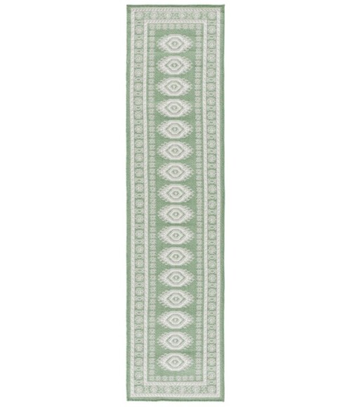 Safavieh Bermuda BMU827 Green / Ivory 2' X 8' Runner Area Rug