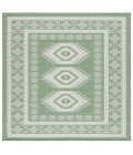 Safavieh Bermuda BMU827 Green / Ivory 6'-7" X 6'-7" Square Area Rug