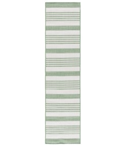 Safavieh Bermuda BMU828 Green / Ivory 2' X 8' Runner Area Rug