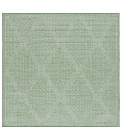 Safavieh Bermuda BMU851 Green / Ivory 6'-7" X 6'-7" Square Area Rug