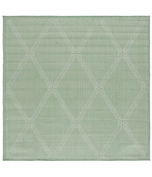 Safavieh Bermuda BMU851 Green / Ivory 6'-7" X 6'-7" Square Area Rug