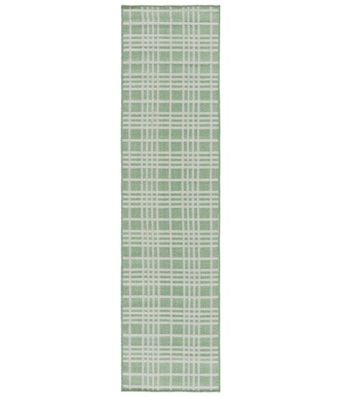 Safavieh Bermuda BMU860 Green / Ivory 2' X 8' Runner Area Rug