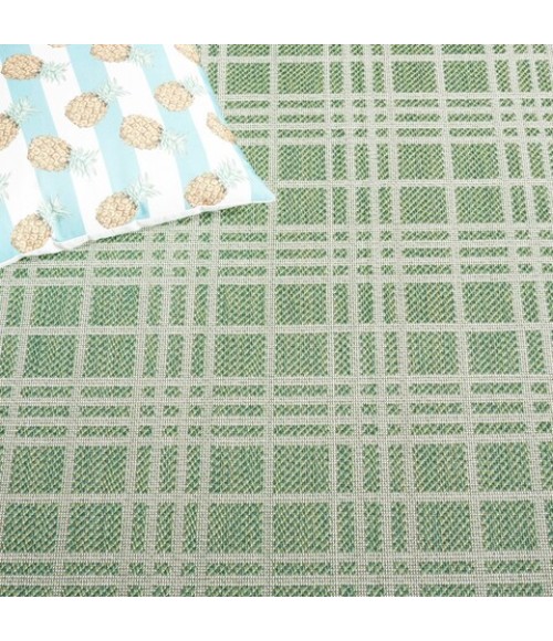 Safavieh Bermuda BMU860 Green / Ivory 2' X 8' Runner Area Rug