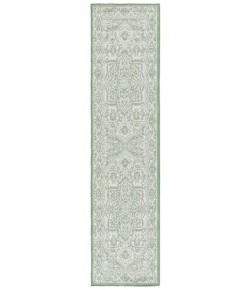 Safavieh Bermuda BMU885 Green / Ivory 2' X 8' Runner Area Rug