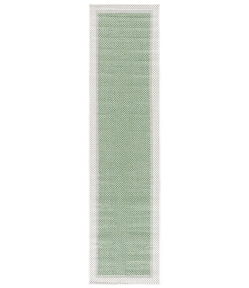 Safavieh Bermuda BMU886 Green / Ivory 2' X 8' Runner Area Rug
