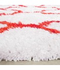 Safavieh Barcelona Shag BSG319 Ivory / Rust 2'-3" X 7' Runner Area Rug