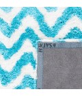 Safavieh Barcelona Shag BSG320 Ivory / Blue 2'-3" X 7' Runner Area Rug