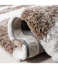 Safavieh Barcelona Shag BSG321 Ivory / Silver 2'-3" X 7' Runner Area Rug
