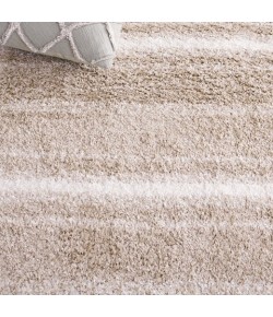 Safavieh Border & Stripe Shag BSP252 Beige / Ivory 5'-3" X 7'-6" Rectangle Area Rug