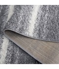 Safavieh Border & Stripe Shag BSP252 Grey / Black 5'-3" X 7'-6" Rectangle Area Rug