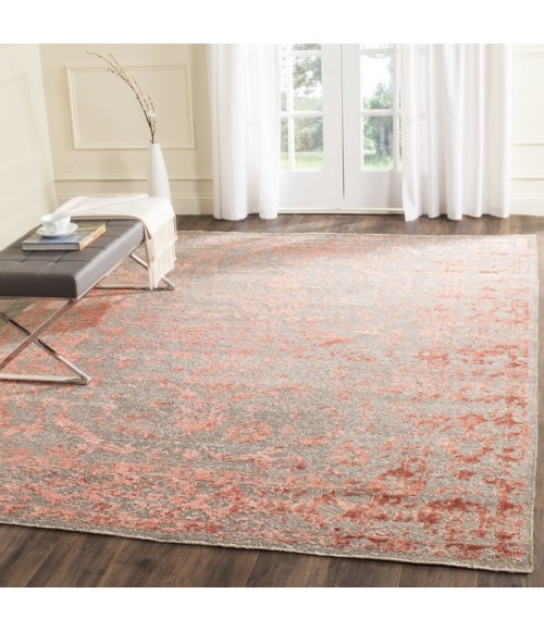 Safavieh Centennial Grey / Red CEN202 6 ft. X 9 ft. Rectangle Rug
