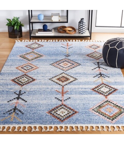 Safavieh Chapel Blue / Beige CHP402 8 ft. X 10 ft. Rectangle Rug
