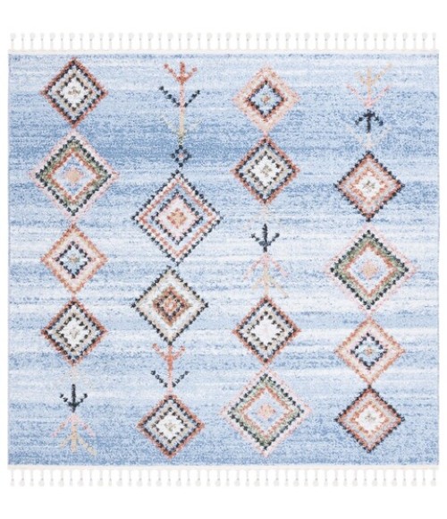 Safavieh Chapel Blue / Beige CHP402 6 ft. 7 in. X 6 ft. 7 in. Square Rug