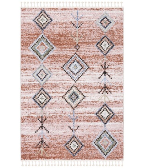 Safavieh Chapel Pink / Turquoise CHP402 4 ft. X 6 ft. Rectangle Rug
