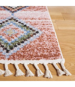 Safavieh Chapel Pink / Turquoise CHP402 2 ft. 2 in. X 8 ft. Runner Rug