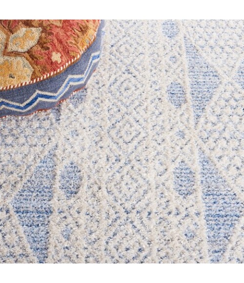 Safavieh Chapel Blue / Ivory CHP404 6 ft. 7 in. X 6 ft. 7 in. Square Rug