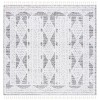 Safavieh Chapel Black / Ivory CHP404 6 ft. 7 in. X 6 ft. 7 in. Square Rug