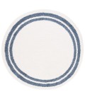 Safavieh Calico Shag Ivory / Blue CLC100 6 ft. 7 in. X 6 ft. 7 in. Round Rug