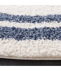 Safavieh Calico Shag Ivory / Blue CLC100 6 ft. 7 in. X 6 ft. 7 in. Round Rug