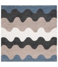 Safavieh Calico Shag Black / Taupe CLC116 6 ft. 7 in. X 6 ft. 7 in. Square Rug