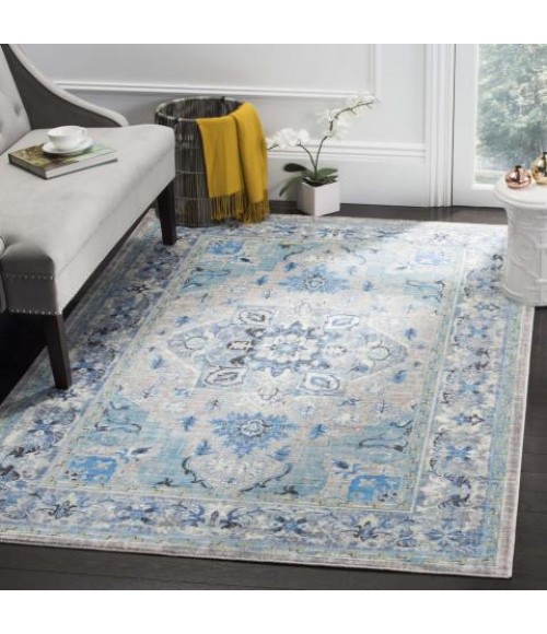 Safavieh Claremont Blue / Light Grey CLR664 8 ft. X 10 ft. Rectangle Rug