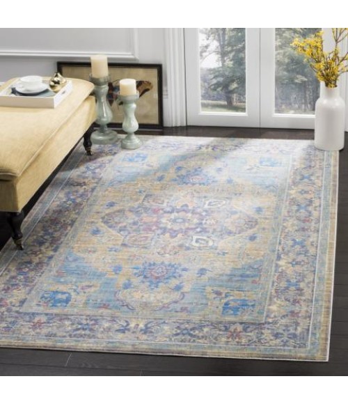 Safavieh Claremont Blue / Gold CLR664 8 ft. X 10 ft. Rectangle Rug