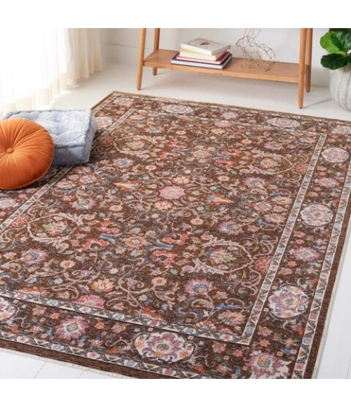 Safavieh Crimson Brown / Blue CMS224 4 ft. X 6 ft. Rectangle Rug