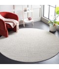Safavieh Continental Ivory / Grey CON110 6 ft. 7 in. X 6 ft. 7 in. Round Rug