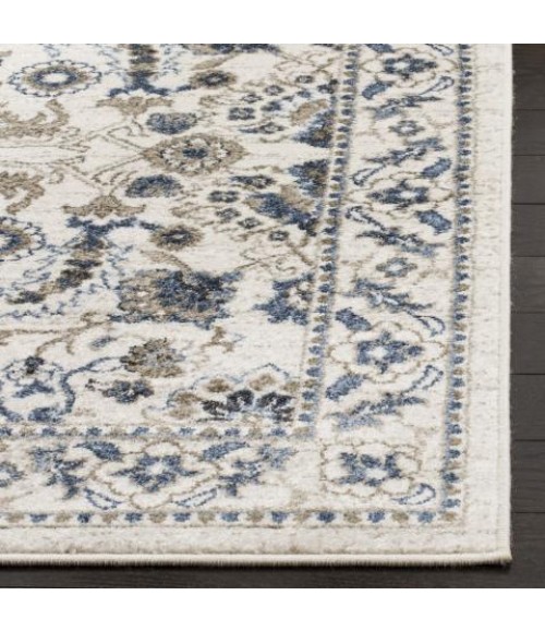 Safavieh Carolina Cream / Dark Blue Rug CRL477 2 ft. X 8 ft. Runner - Rugs Town Safavieh Carolina Cream / Dark Blue CRL477 2 ft. X 8 ft. Runner Rug