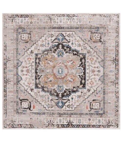 Safavieh Cornelia  Ivory CRN208 6 ft. 7 in. X 6 ft. 7 in. Square Rug