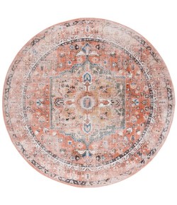 Safavieh Cornelia  Rust CRN208 6 ft. 7 in. X 6 ft. 7 in. Round Rug