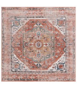 Safavieh Cornelia  Rust CRN208 6 ft. 7 in. X 6 ft. 7 in. Square Rug