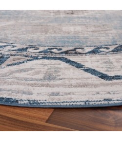 Safavieh Cornelia  Blue / Ivory CRN234 6 ft. 7 in. X 6 ft. 7 in. Round Rug
