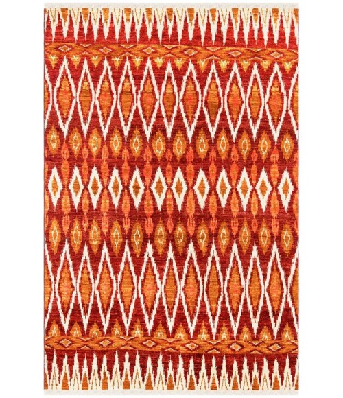 Safavieh Nepalese Red / Gold DVE147 6 ft. X 9 ft. Rectangle Rug