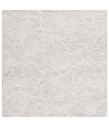 Safavieh Ebony Grey / Ivory EBN101 6 ft. X 6 ft. Square Rug
