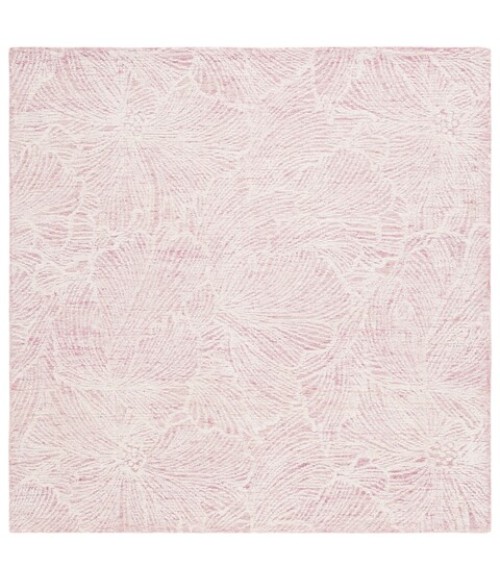 Safavieh Ebony Pink / Ivory EBN101 6 ft. X 6 ft. Square Rug