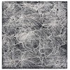 Safavieh Ebony Black / Ivory EBN101 6 ft. X 6 ft. Square Rug